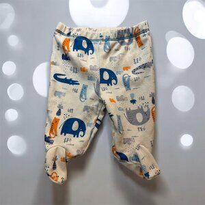Sterling Baby Newborn Footie Pants with Animal Theme